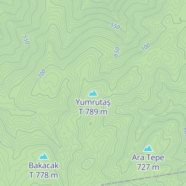 Map of Yumrutaş T