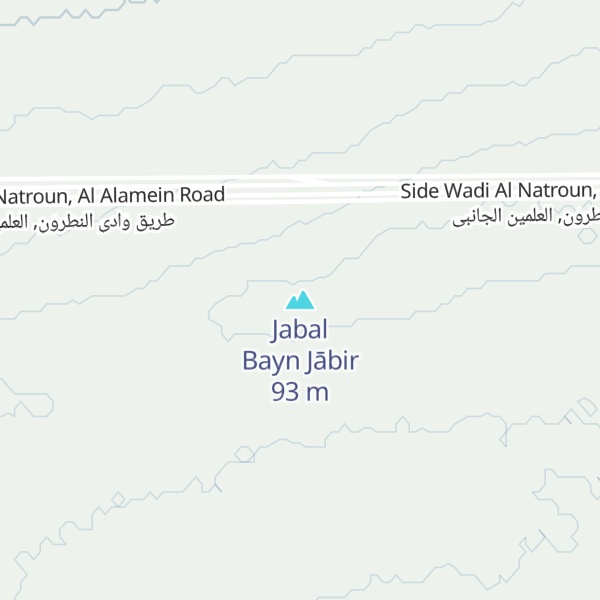 Map of Jabal Bayn Jābir