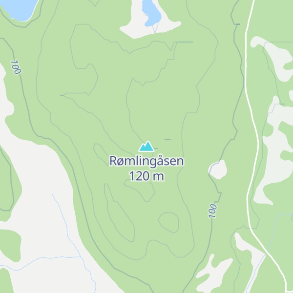 Map of Rømlingåsen