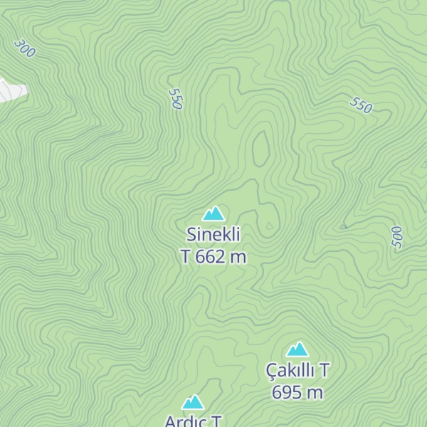 Map of Sinekli T