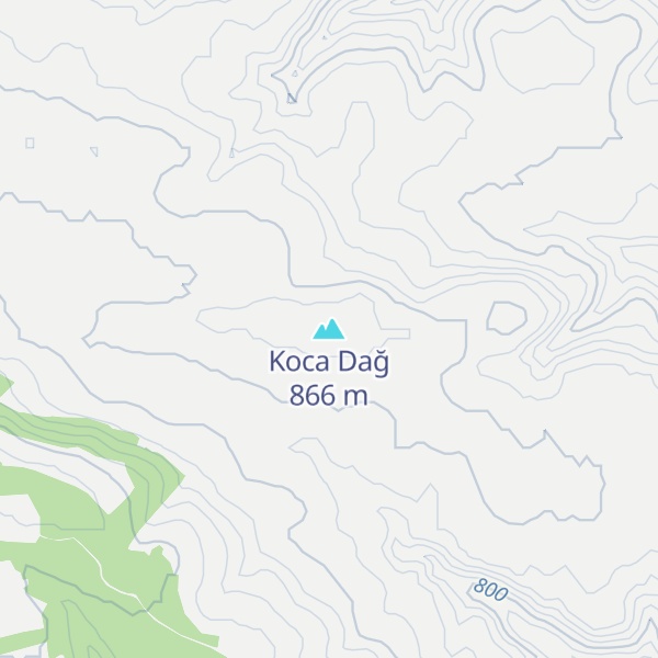 Map of Koca Dağ