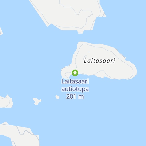 Map of Laitasaaren autiotupa paikkapiste