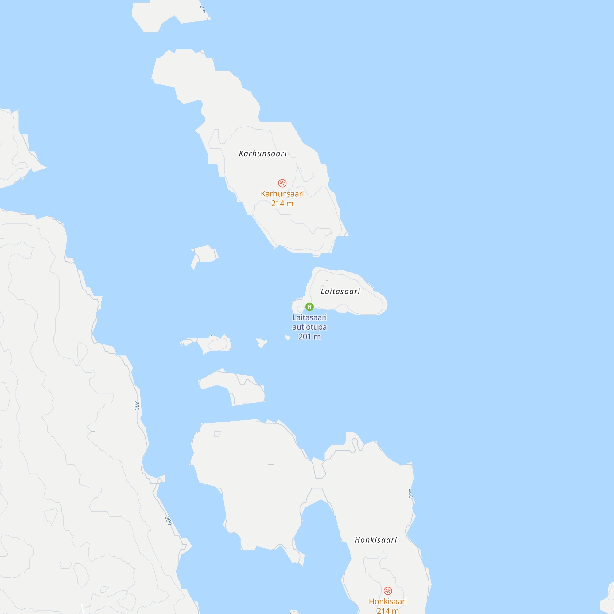 Laitasaaren autiotupa paikkapiste map