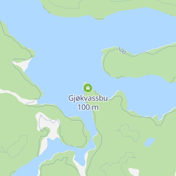 Map of Gjøkvassbu