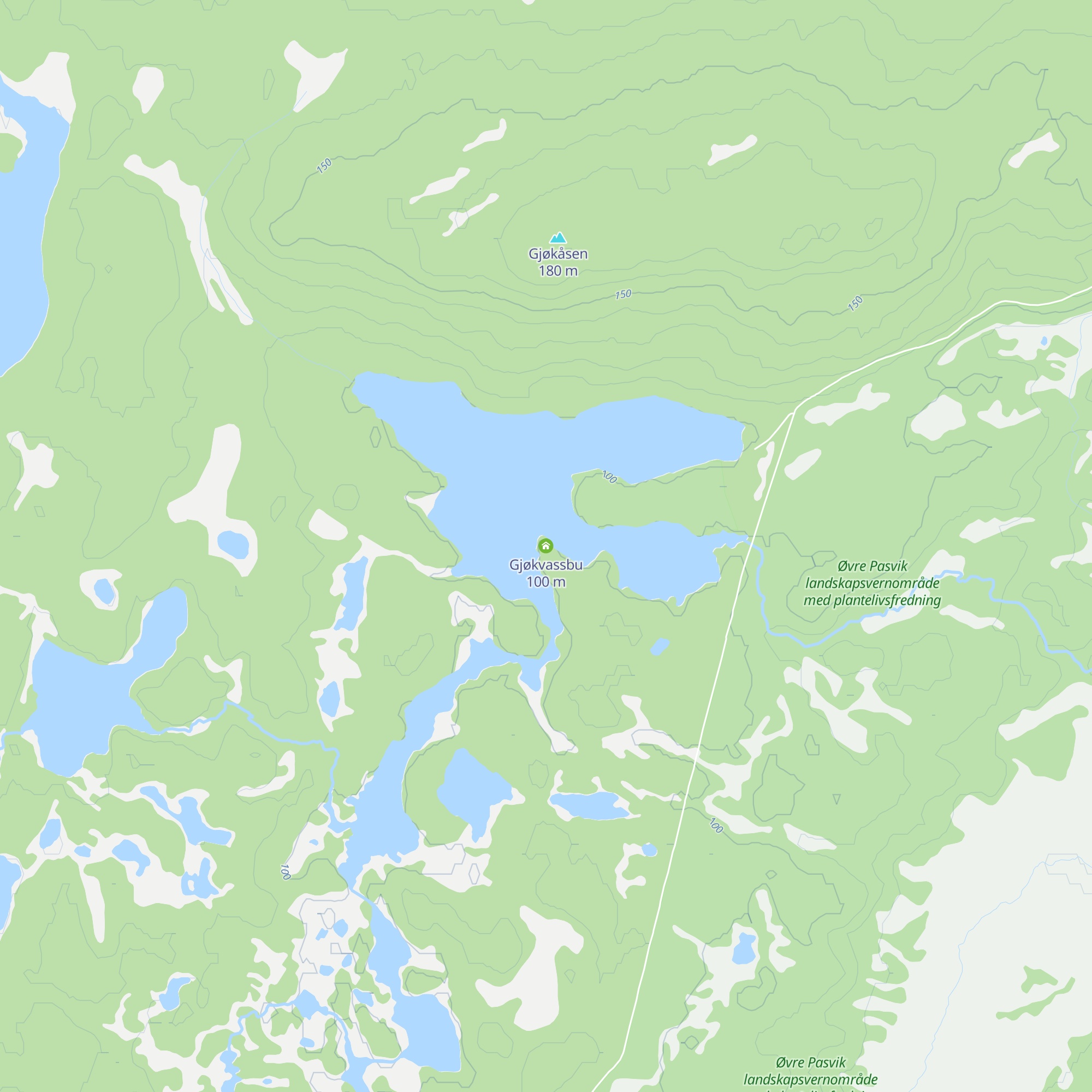 Gjøkvassbu map