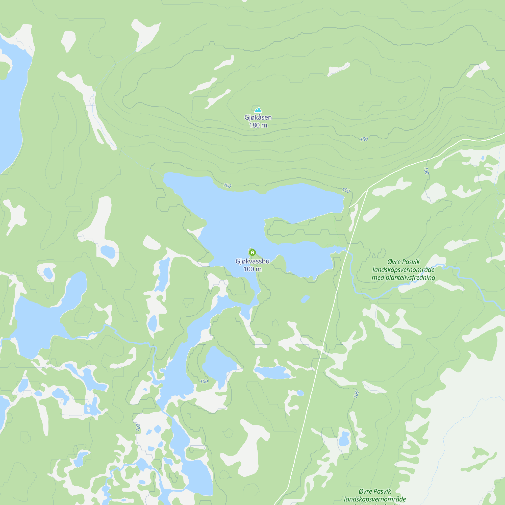 Gjøkvassbu map