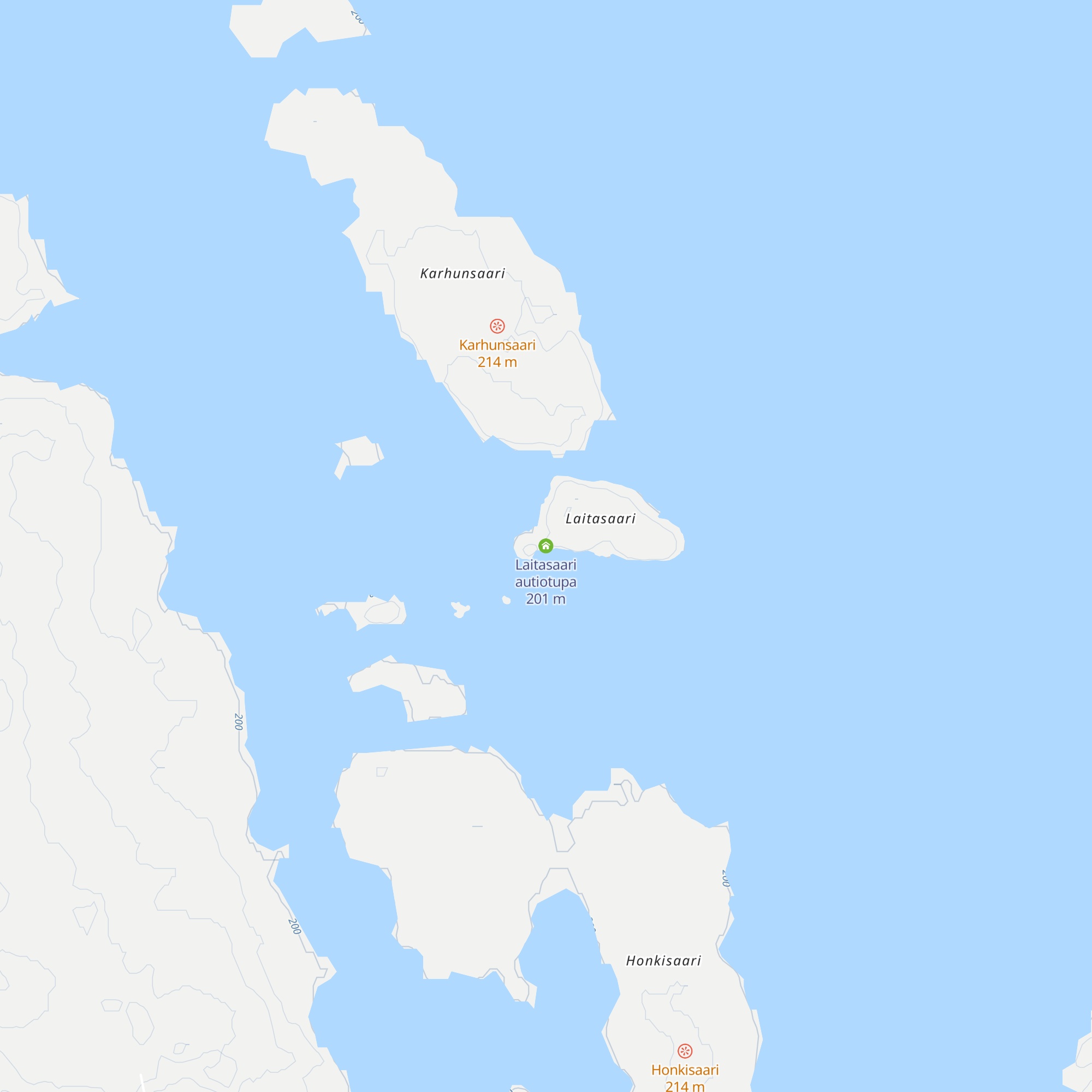 Laitasaari autiotupa map