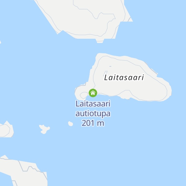 Map of Laitasaari autiotupa