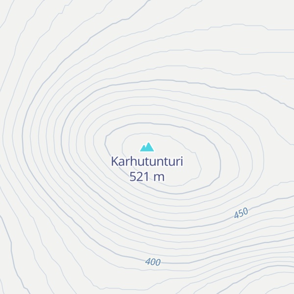 Map of Karhutunturi