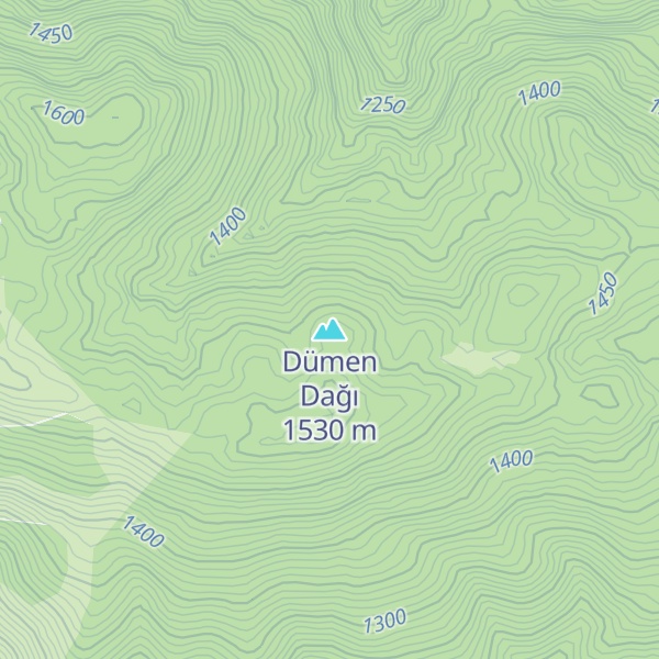 Map of Dümen Dağı