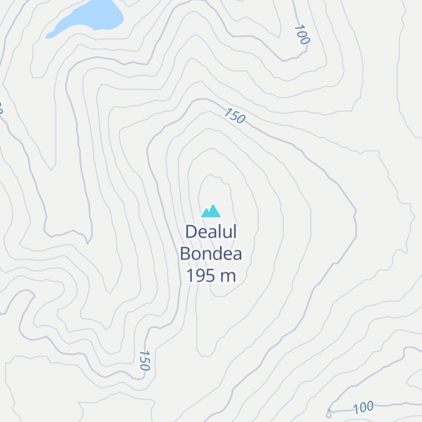 Map of Dealul Bondea