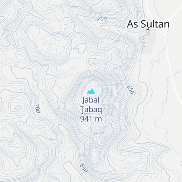 Map of Jabal Ţabaq