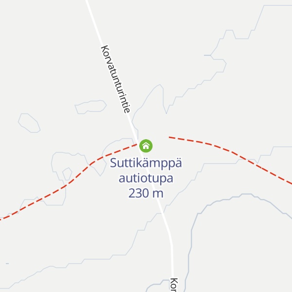 Map of Suttikämppä autiotupa