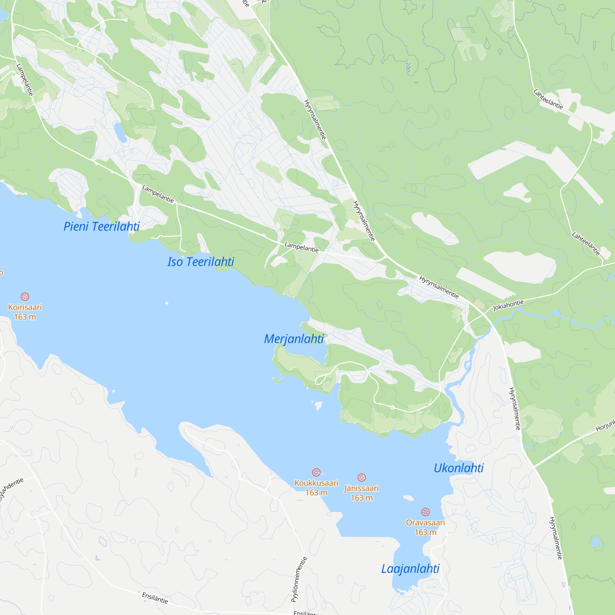 Merjanlahti map