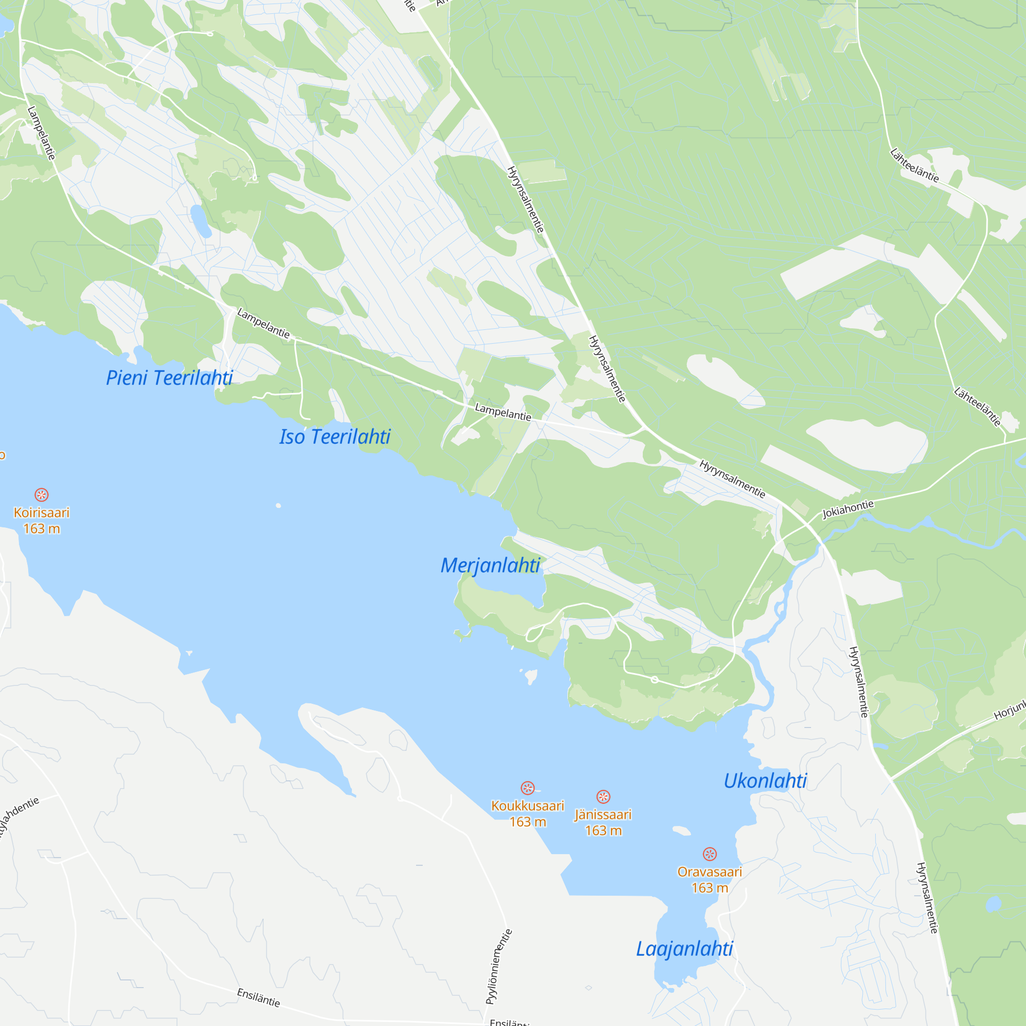 Merjanlahti map