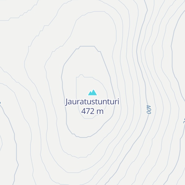 Map of Jauratustunturi