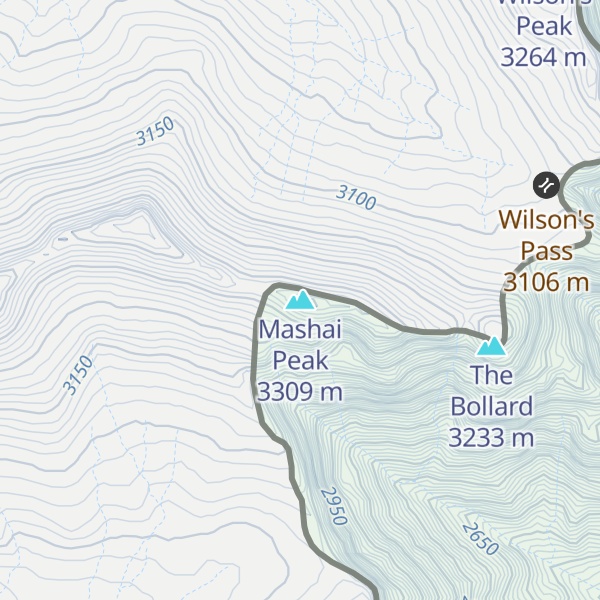 Map of Mashai Peak