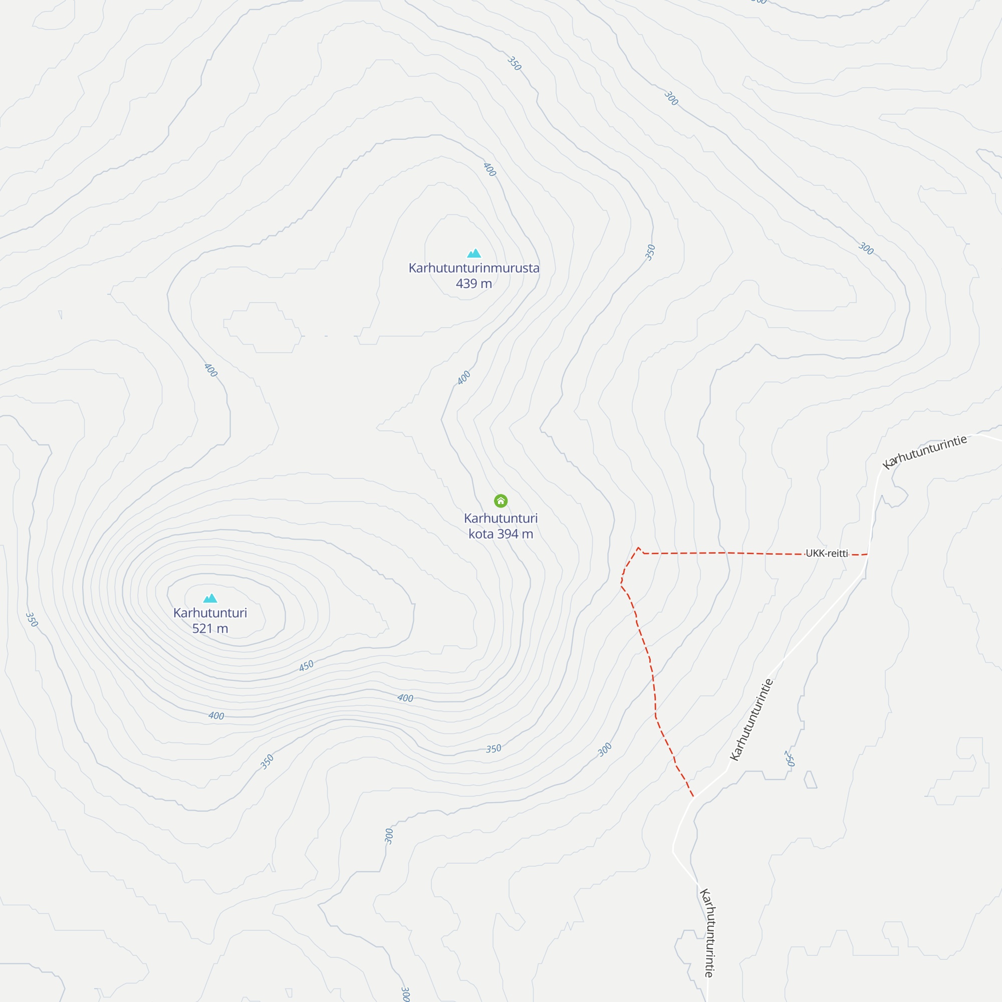 Karhutunturi kota map