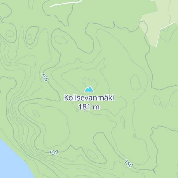 Map of Kolisevanmäki