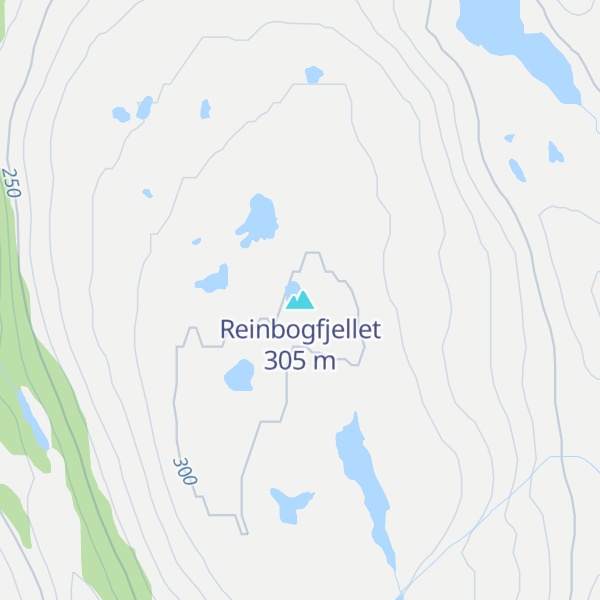 Map of Reinbogfjellet
