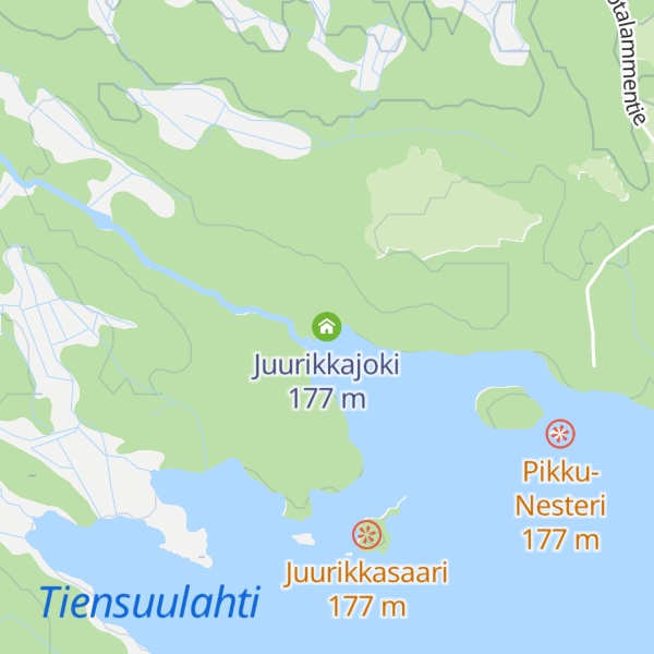Map of Juurikkajoki