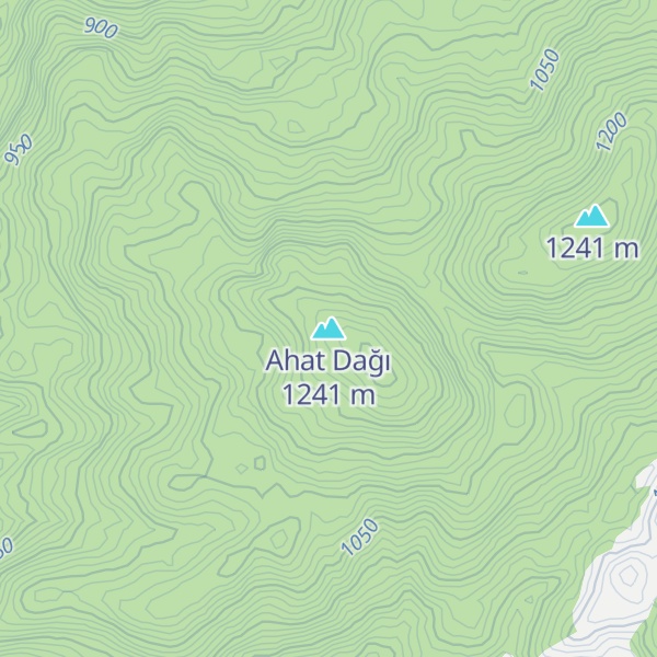 Map of Ahat Dağı