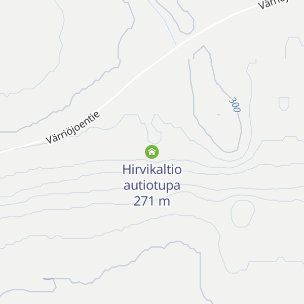 Map of Hirvikaltio autiotupa