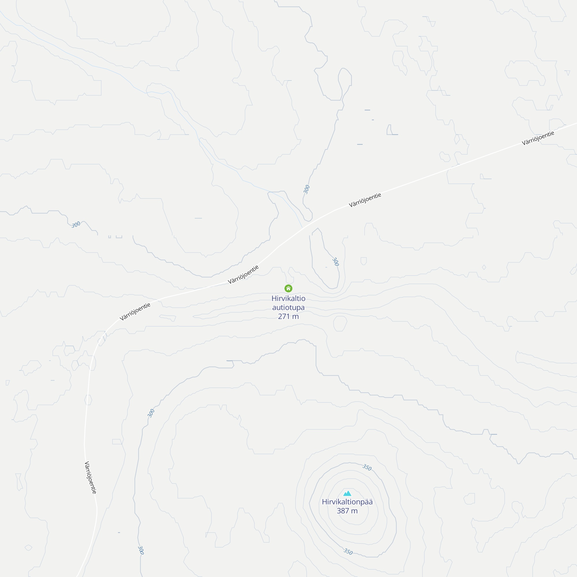 Hirvikaltio autiotupa map