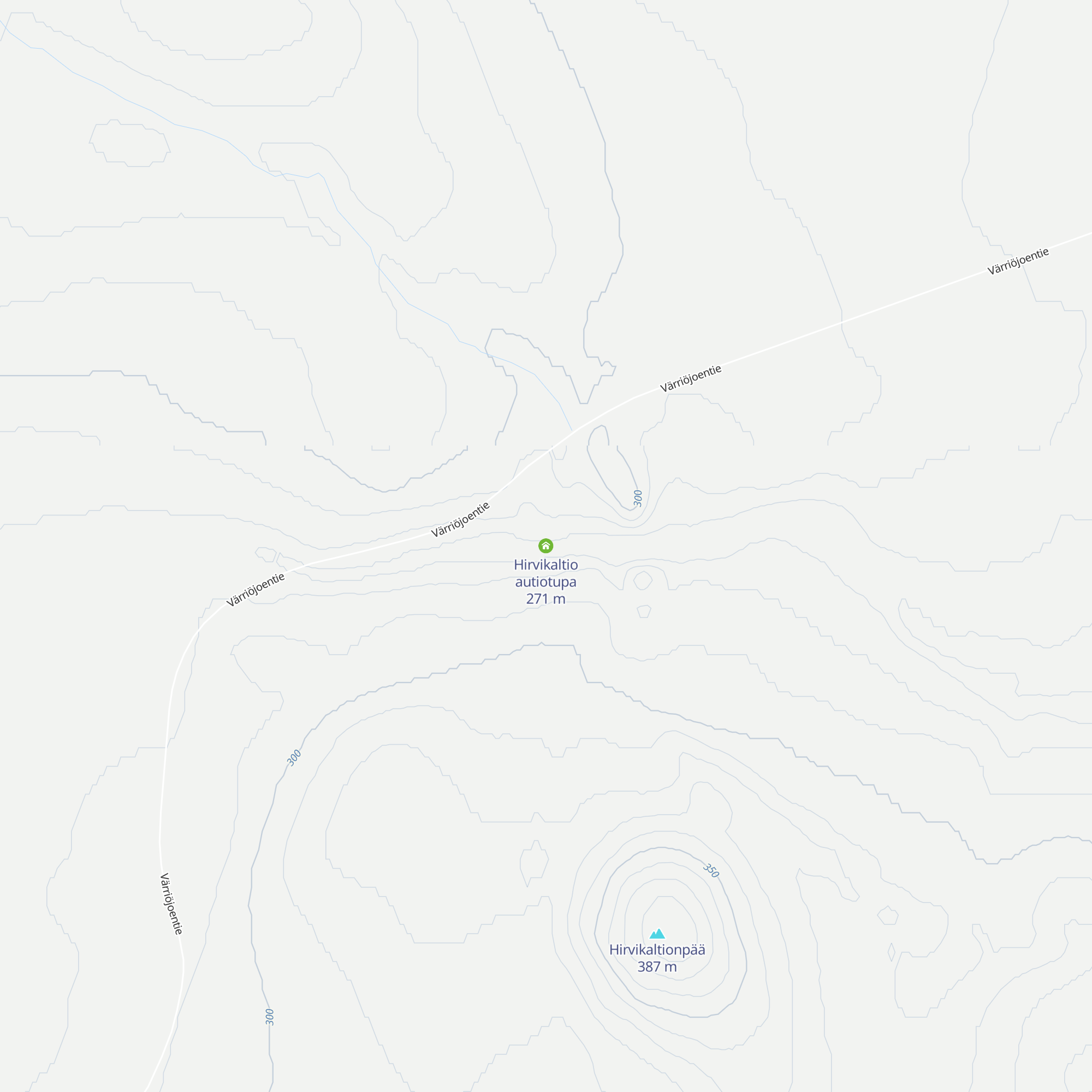 Hirvikaltio autiotupa map
