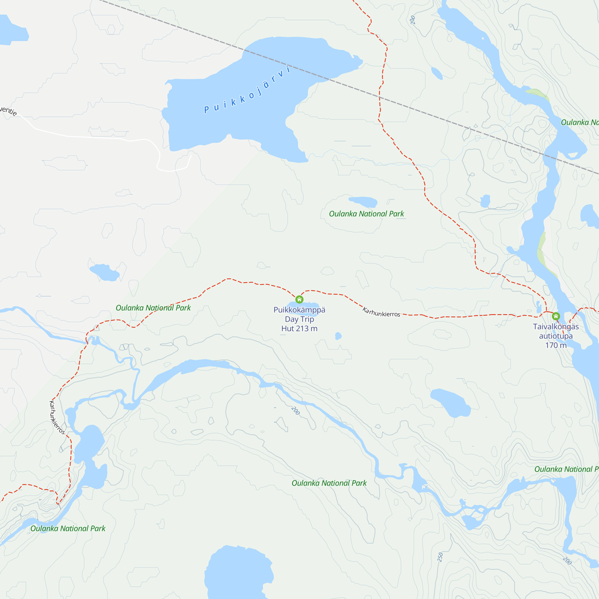 Puikkokämppä Day Trip Hut map