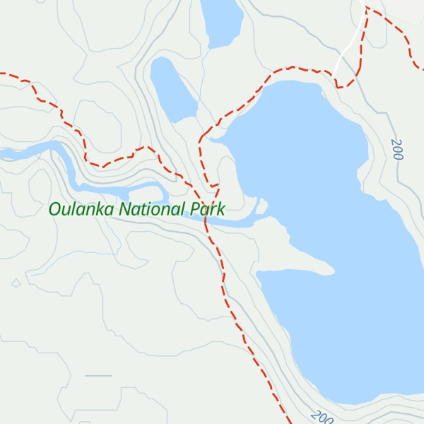 Map of Savilampi Wilderness Hut