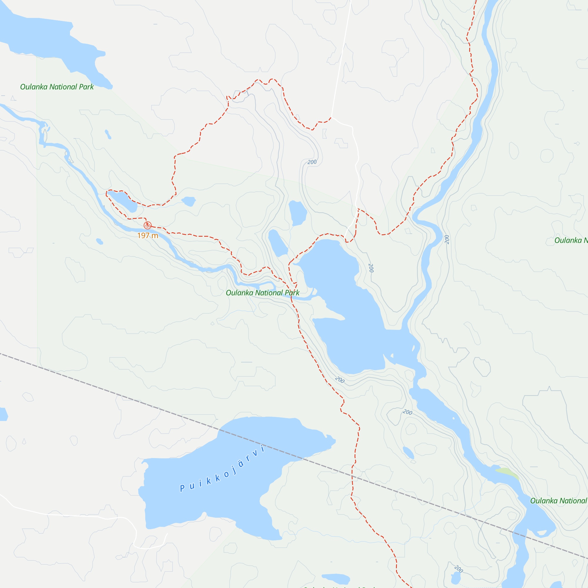 Savilampi Wilderness Hut map