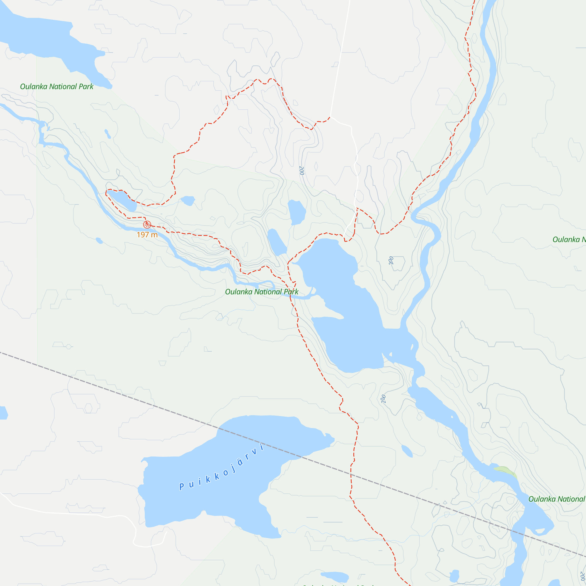 Savilampi Wilderness Hut map