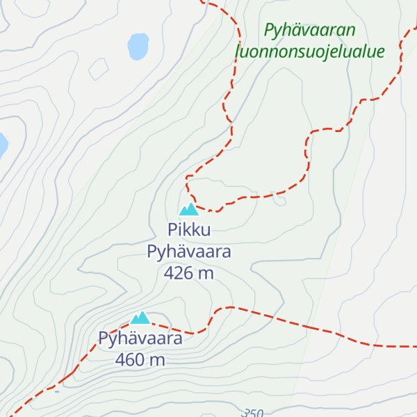 Map of Pikku Pyhävaara kota
