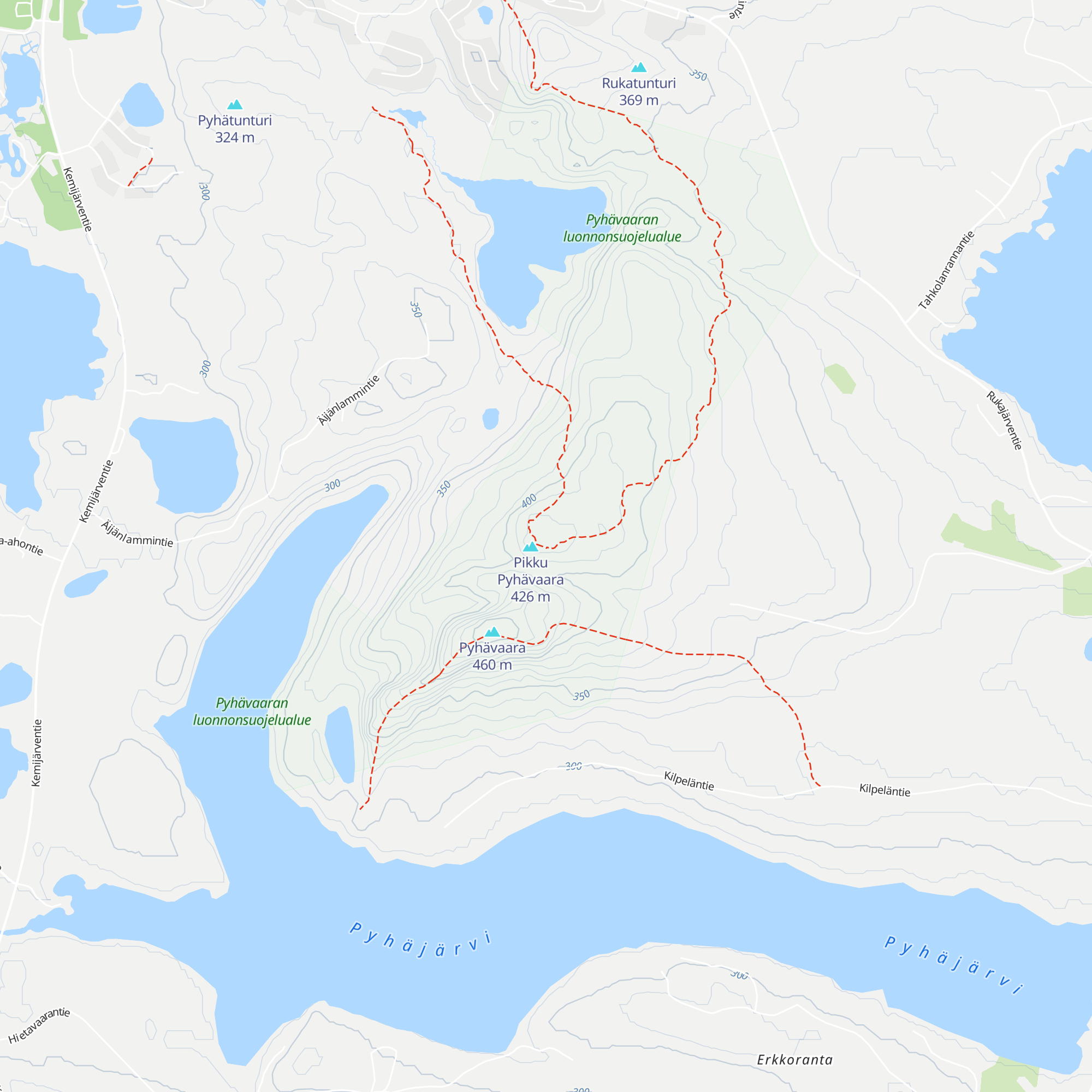 Pikku Pyhävaara kota map