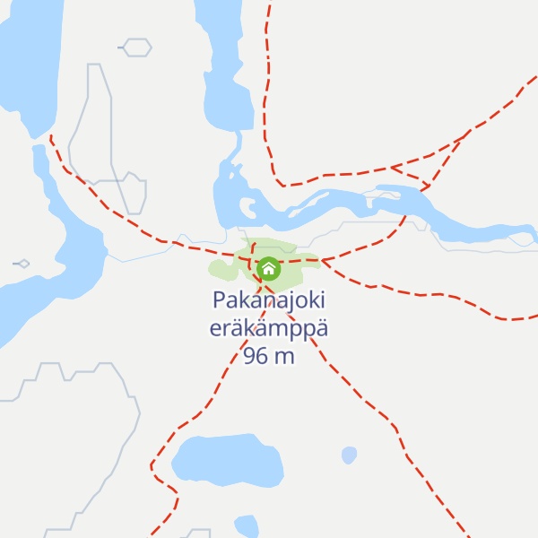Map of Pakanajoki eräkämppä