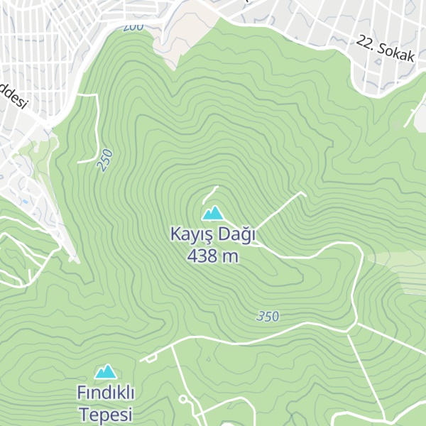 Map of Kayış Dağı