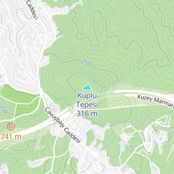 Map of Küplü Tepesi