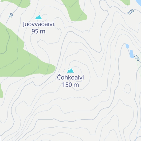 Map of Čohkoaivi
