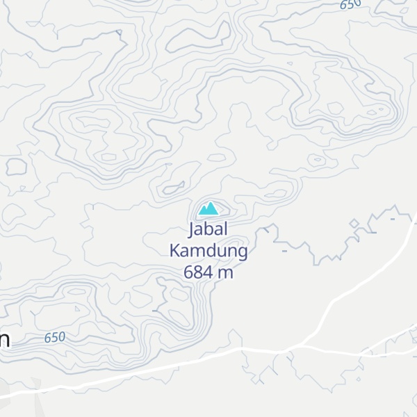 Map of Jabal Kamdung