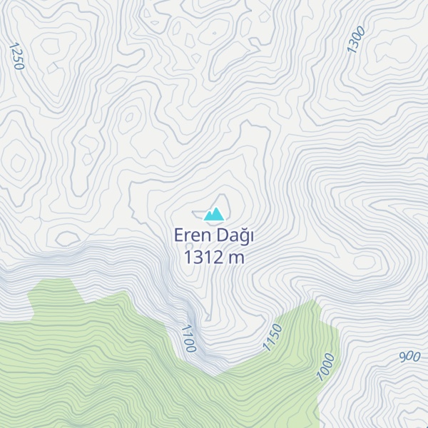 Map of Eren Dağı