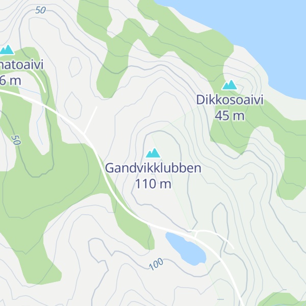 Map of Gandvikklubben