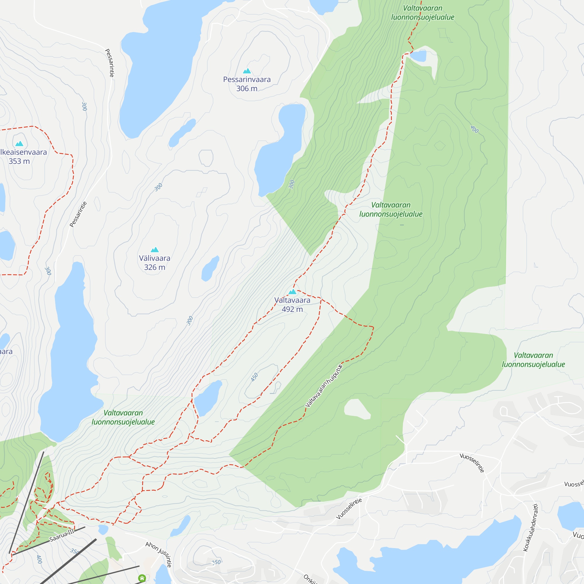 Valtavaara map