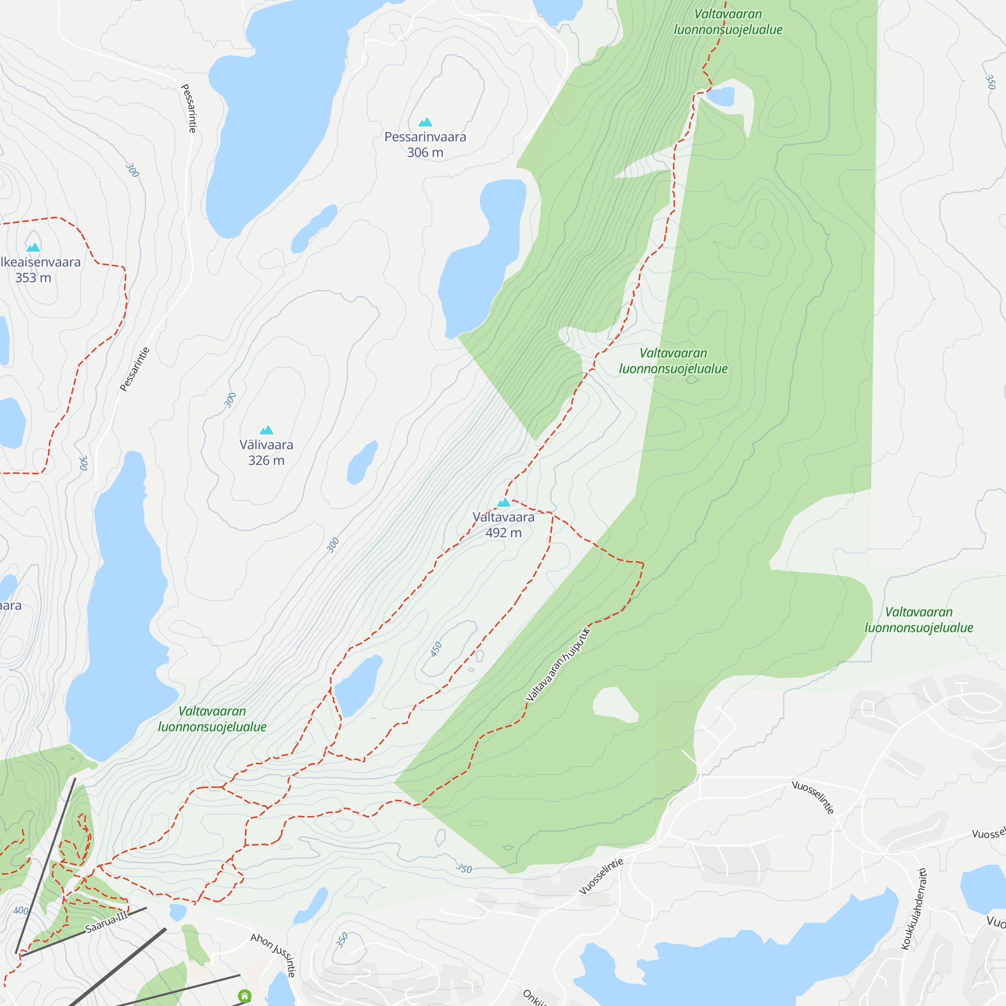 Valtavaara map