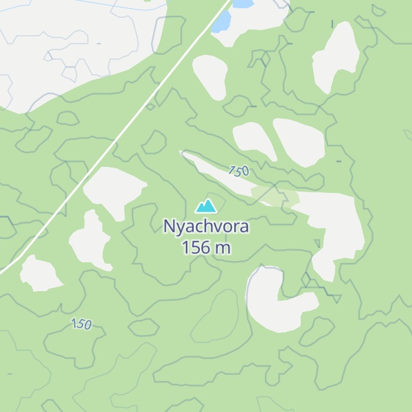 Map of Nyachvora