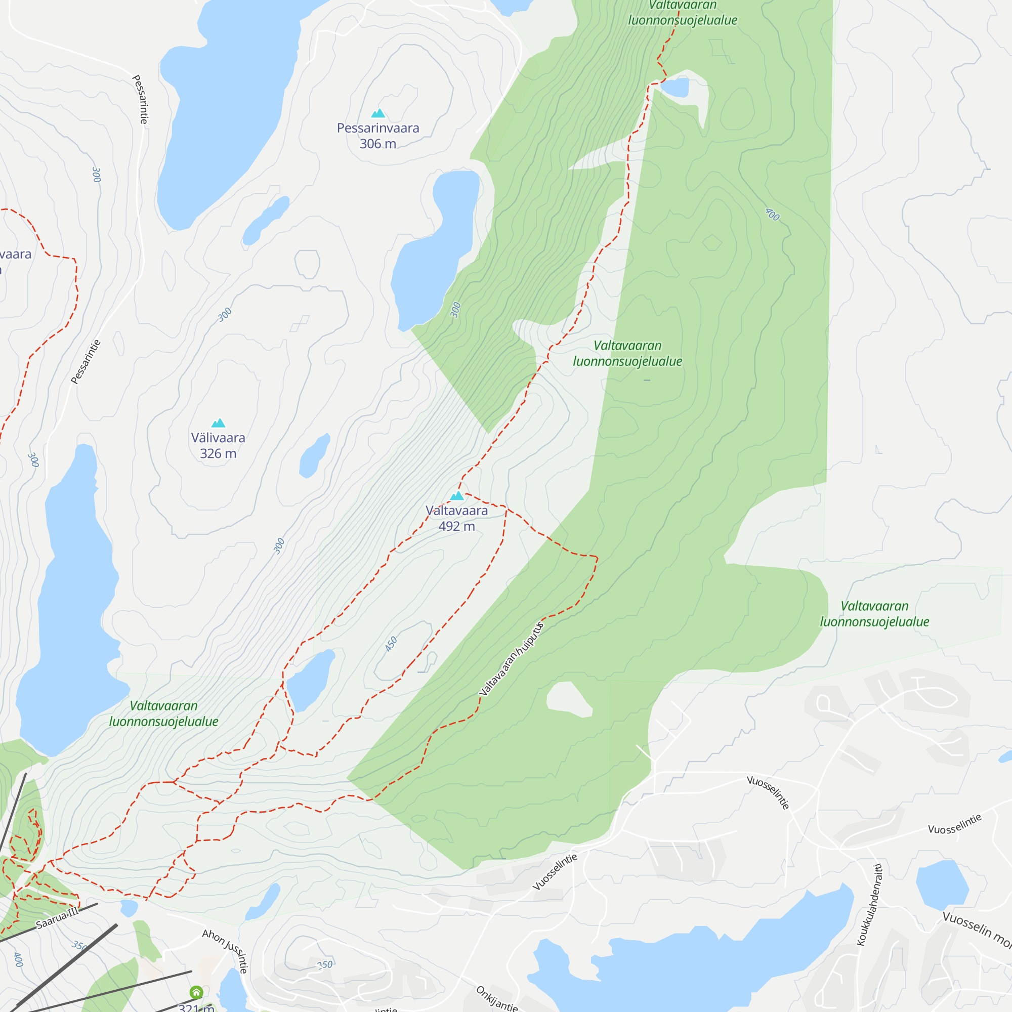 Valtavaara kota map
