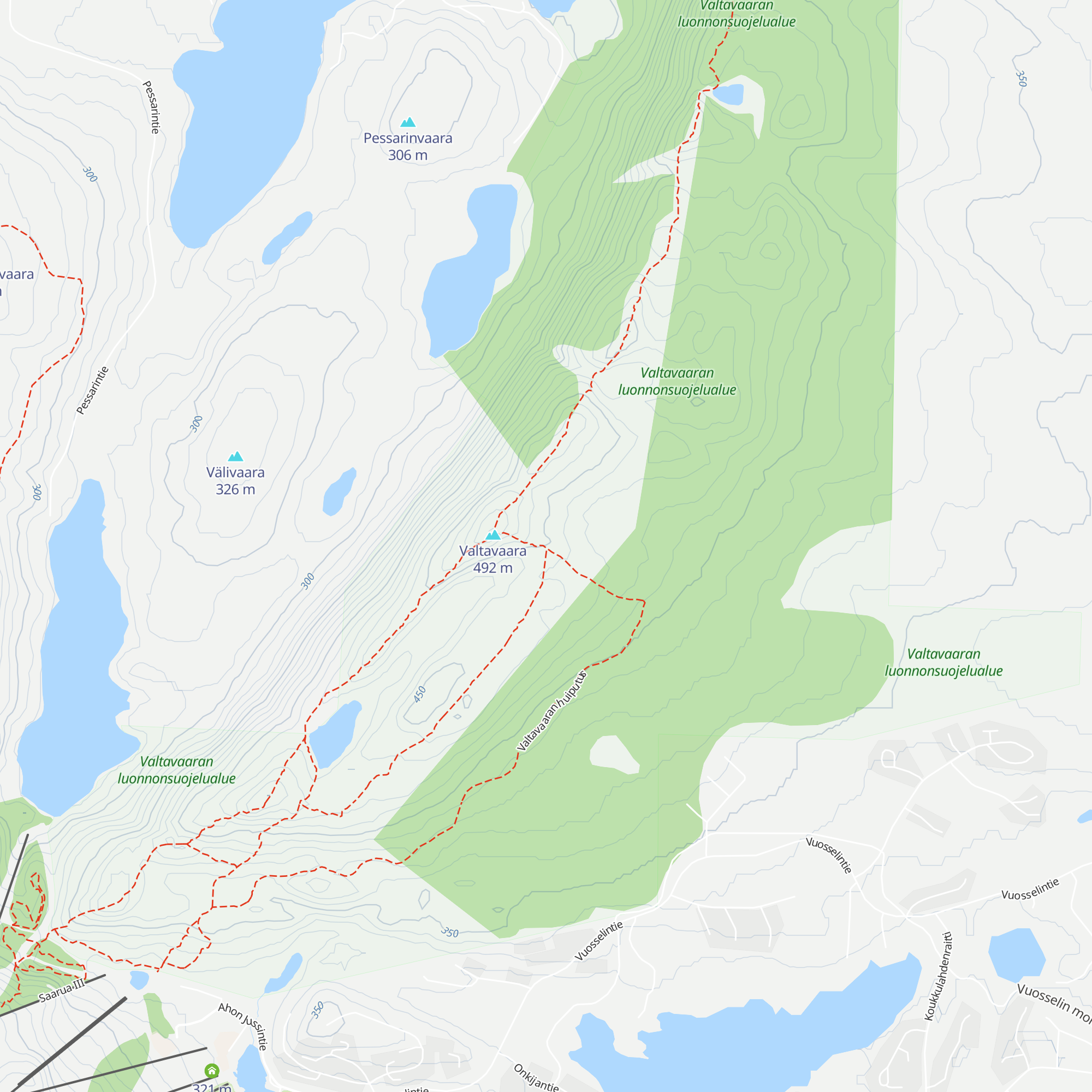 Valtavaara kota map