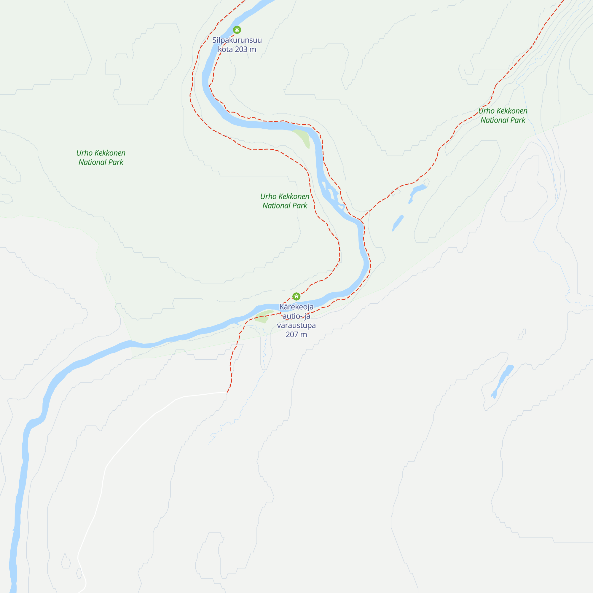 Kärekeoja autio- ja varaustupa map