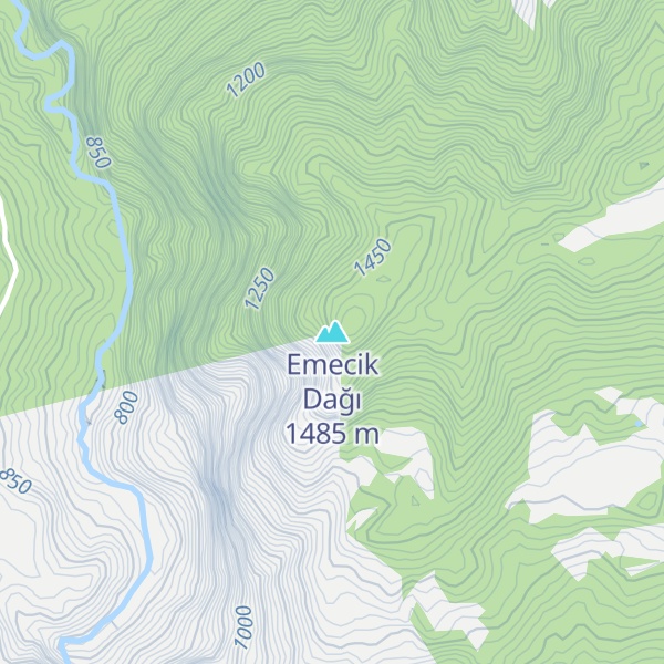 Map of Emecik Dağı