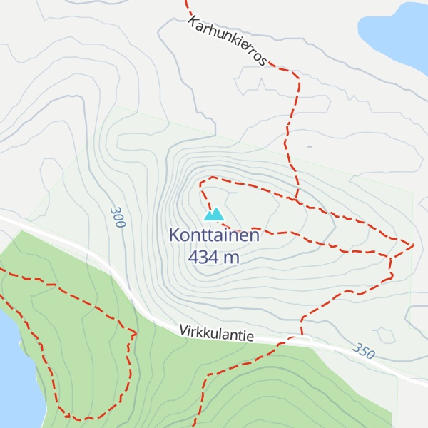 Map of Konttainen